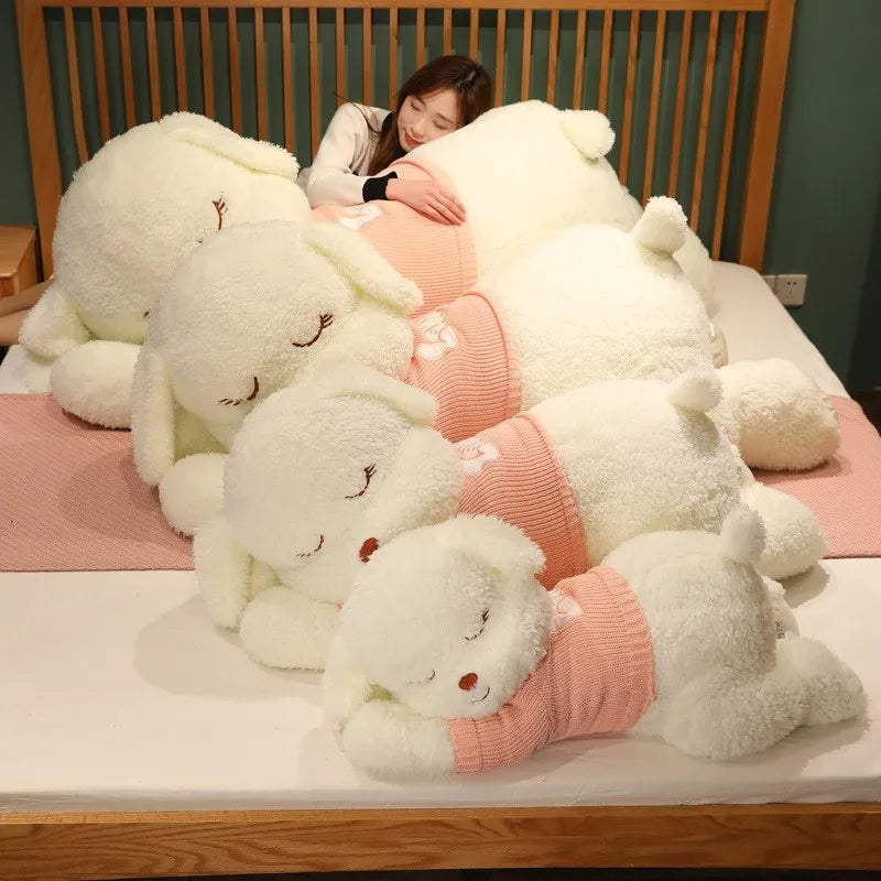 Giant Lying Dog Plush Pillow 80cm 100cm