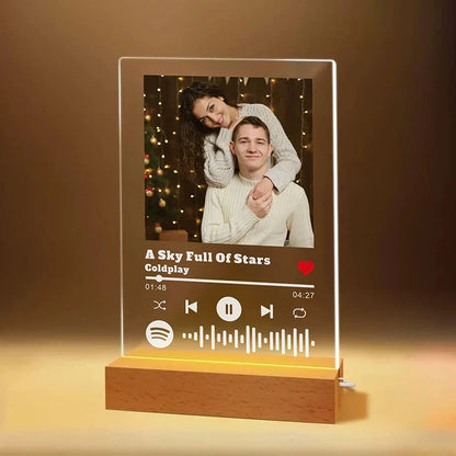 Personalized Music Photo Acrylic LED Plaque