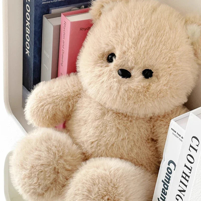Kawaii Running Bear Plush Toy Soft Stuffed Animal for Kids and Home Decor