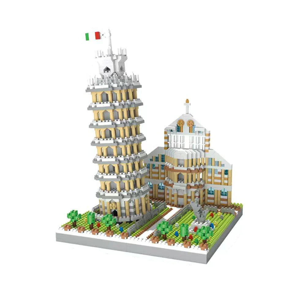 The Leaning Tower of Pisa Euro Constrution Micro Mini Building Blocks