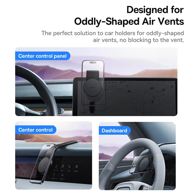 Magnetic Bendable Phone Holder With Wireless Charging