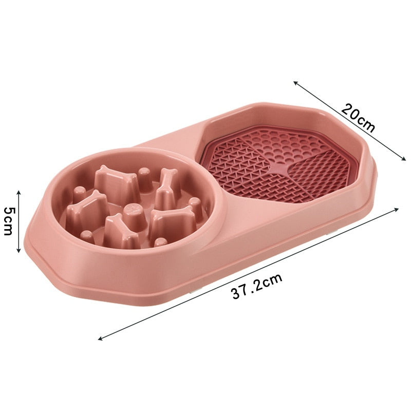Dual Slow Feeder & Lick Mat Bowl