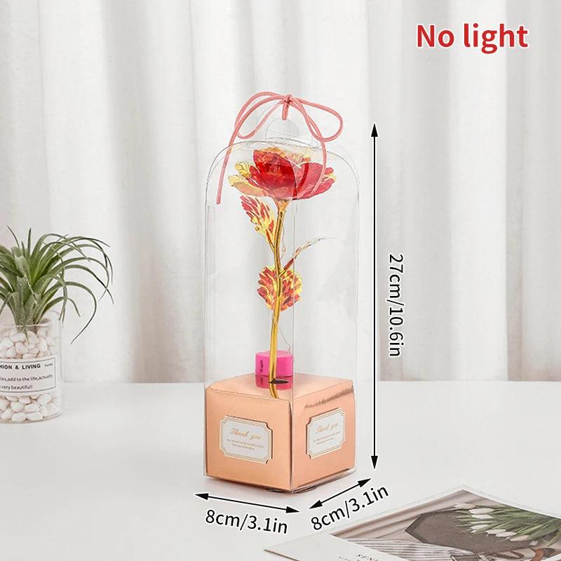 Enchanted Red Rose In Glass Dome