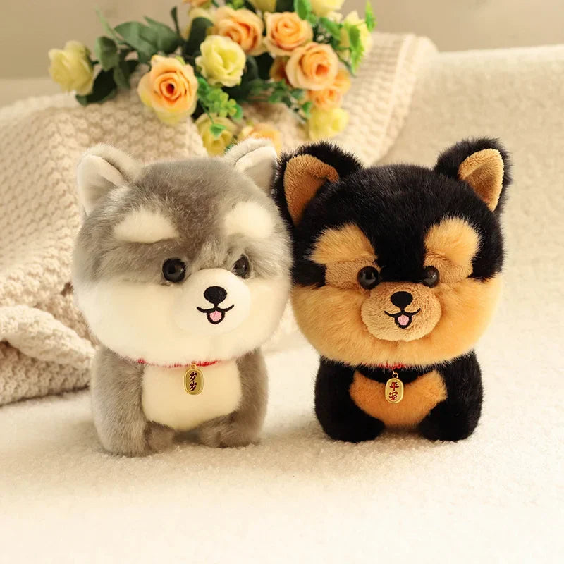 Lifelike Puppy Plush Doll
