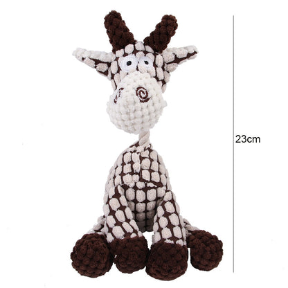 Corduroy Animal Chew Toy For Dogs