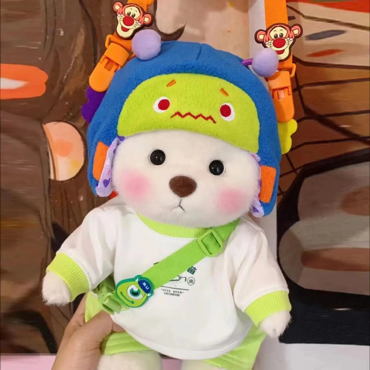 Handmade Teddy Bear Plush Doll with Outfit 30cm
