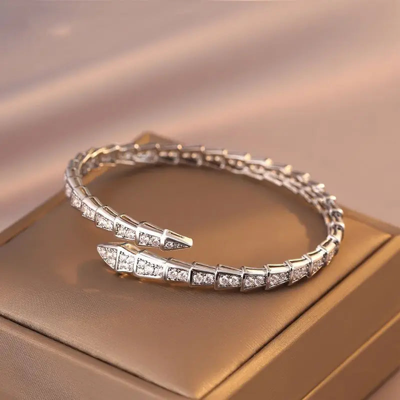 Snake Bone Open Bracelet