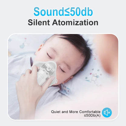 Portable Nebulizer Inhalator Adult Kids Mini Silent Steam Nasal