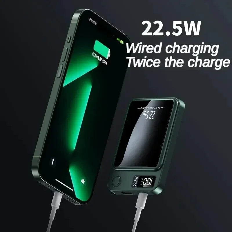 Magnetic Wireless Led Display Fast Charging Power Bank