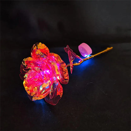 LED Light Up Rose Bouquet Decor
