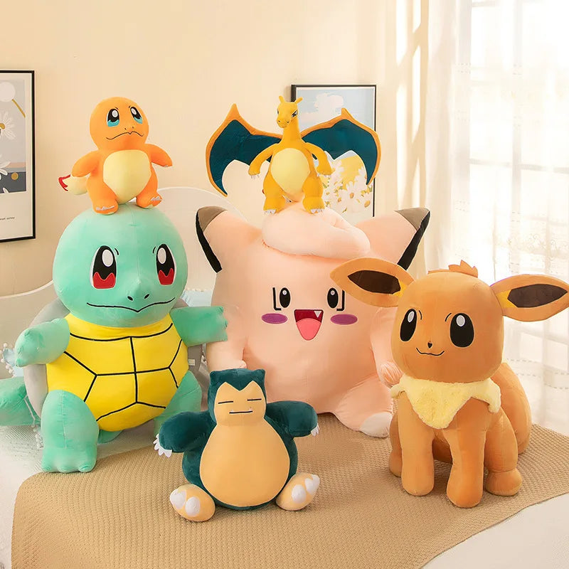 40cm Snorlax Plush Toy - Soft Cartoon Doll for Kids