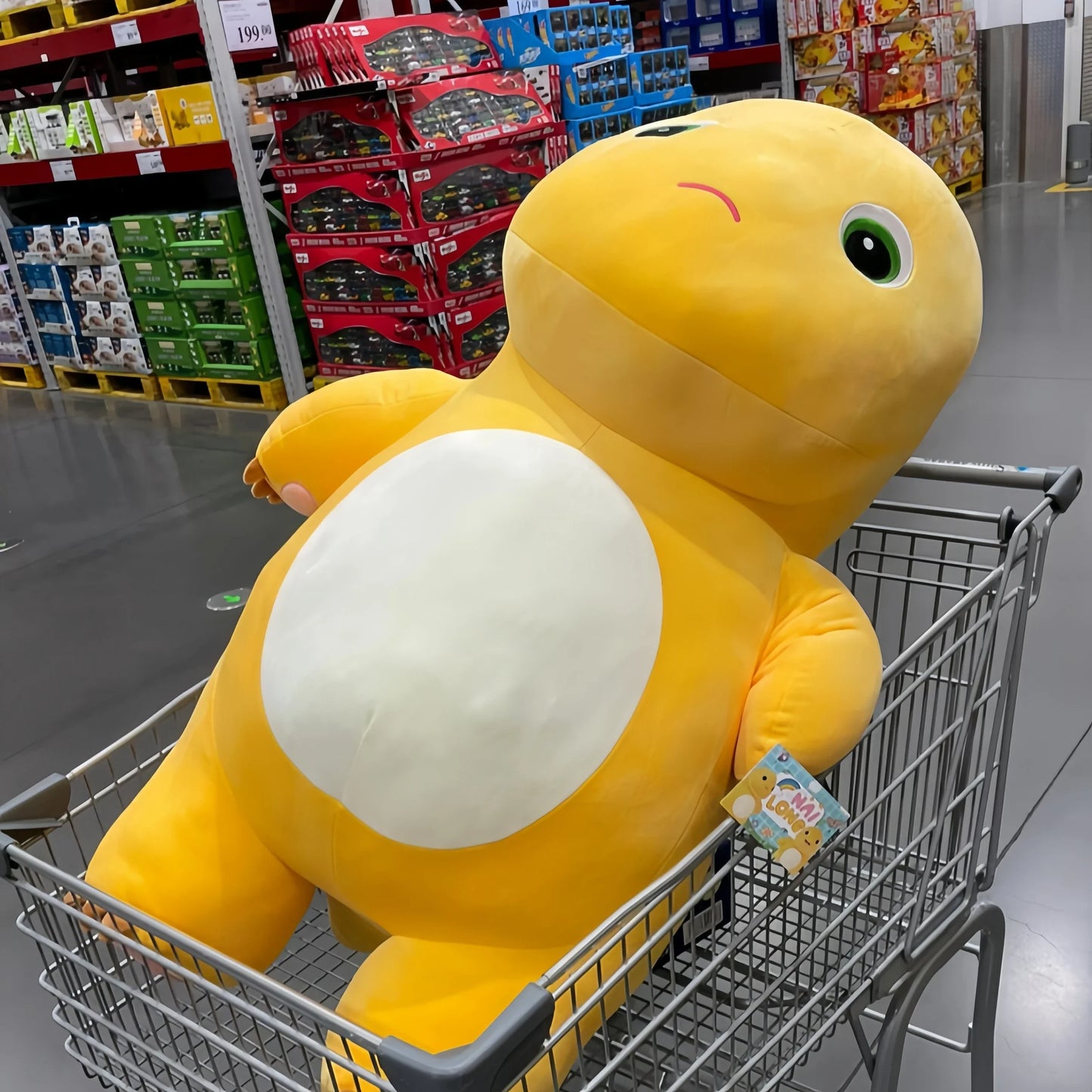 Nailong Yellow Dinosaur Plush Pillow