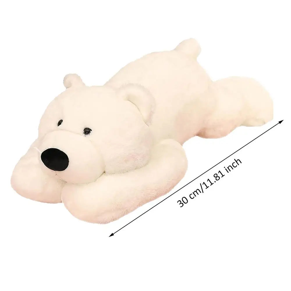 Cuddly Polar Bear Plush Toy - Soft, Foldable & Perfect for Kids' Gifts!
