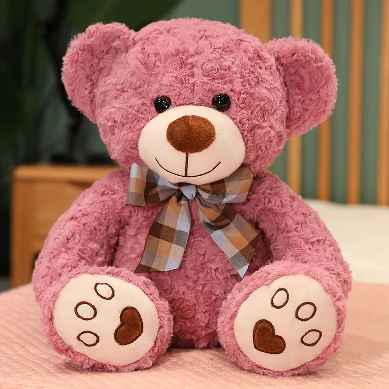Classic Teddy Bear Plush with Bow Tie