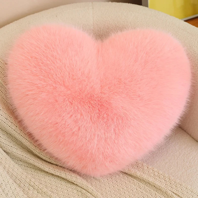 Love Heart Plush Pillow Soft Cushion for Home and Romantic Gifts