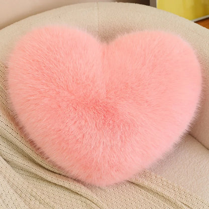 Love Heart Plush Pillow Soft Cushion for Home and Romantic Gifts
