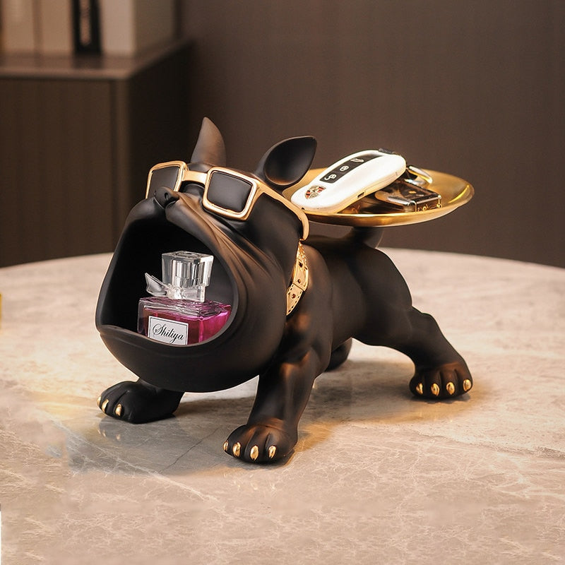Big Mouth French Bulldog Statue