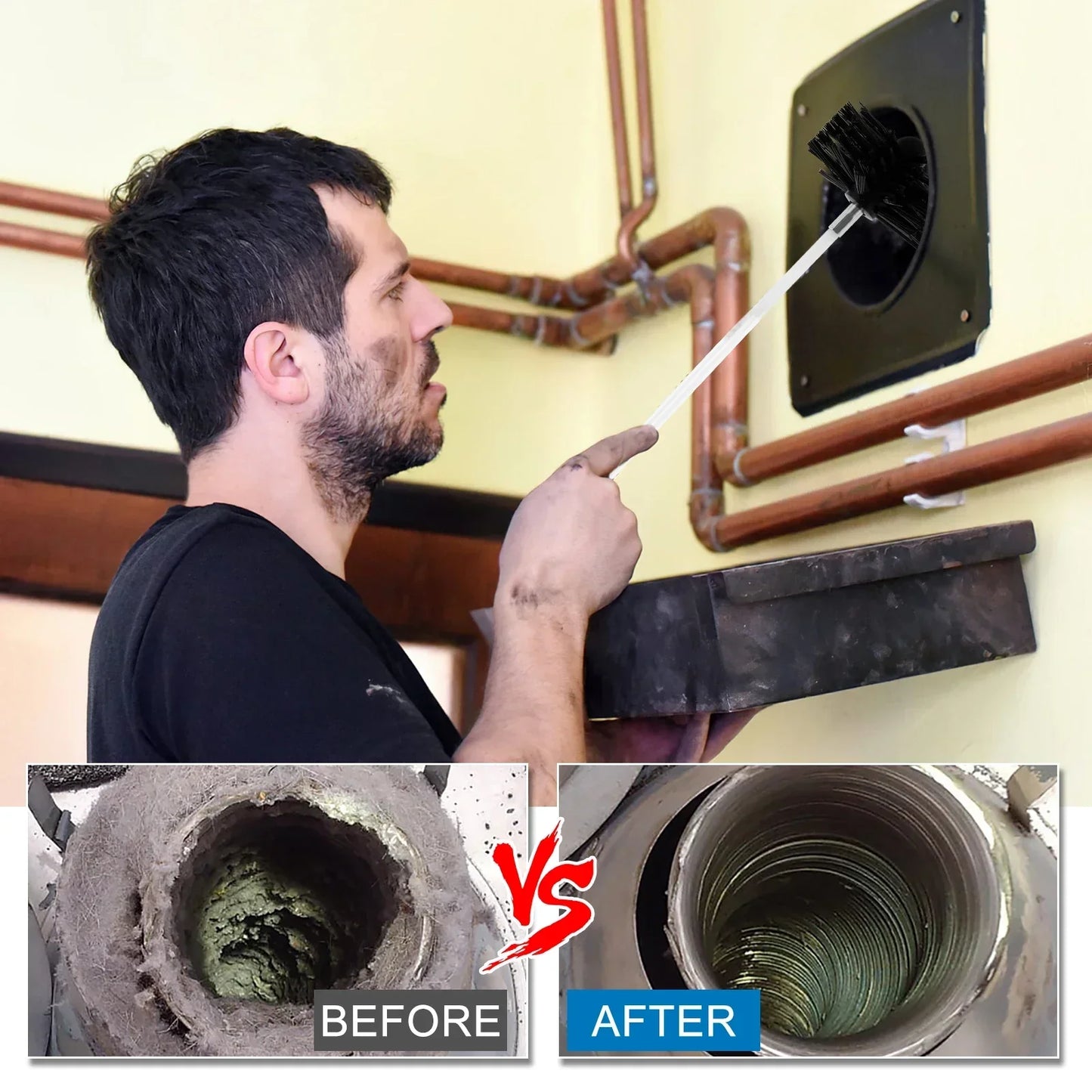 Chimney Cleaning Brush Kit