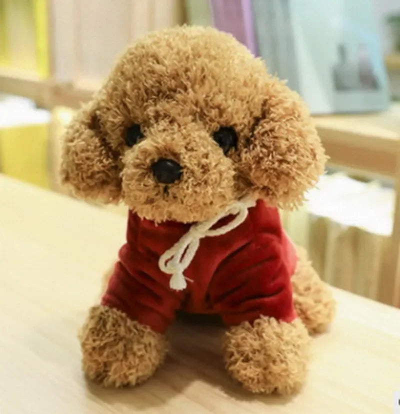 Kawaii Teddy Dog Plush Toy in Hoodie - Perfect Gift for Kids!