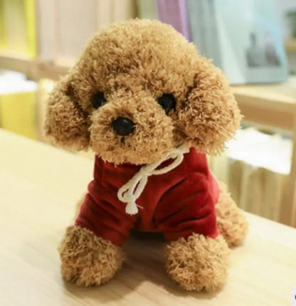Kawaii Teddy Dog Plush Toy in Hoodie - Perfect Gift for Kids!