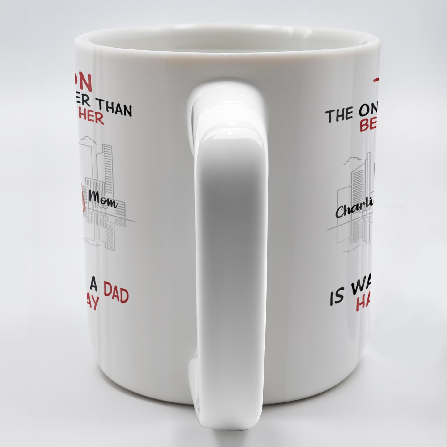 To My Son The Only Thing Better Than Being Your Mother, Family And City Skyline - Personalized Custom Coffee Mug - SON036_MG