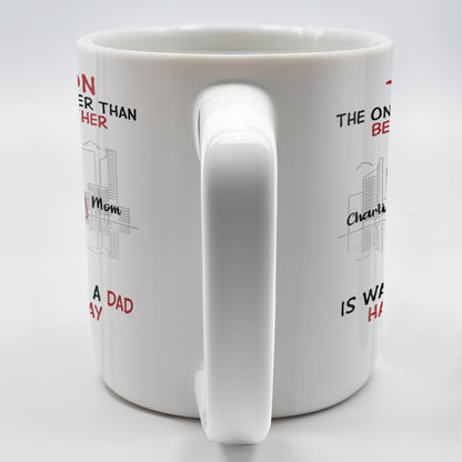 To My Son The Only Thing Better Than Being Your Mother, Family And City Skyline - Personalized Custom Coffee Mug - SON036_MG