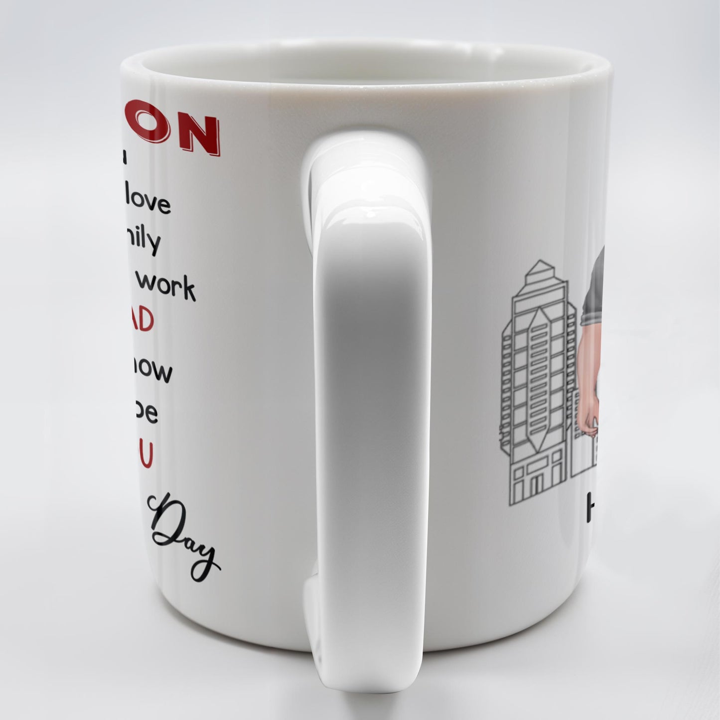 To My Son, Now, I See You Feeling That Same Love, Skyscraper - Personalized Custom Coffee Mug - SON047_MG