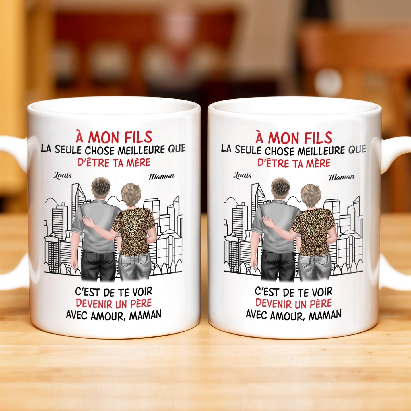 To My Son, Watching You Become A Dad - Personalized Custom Coffee Mug - SON055_MG