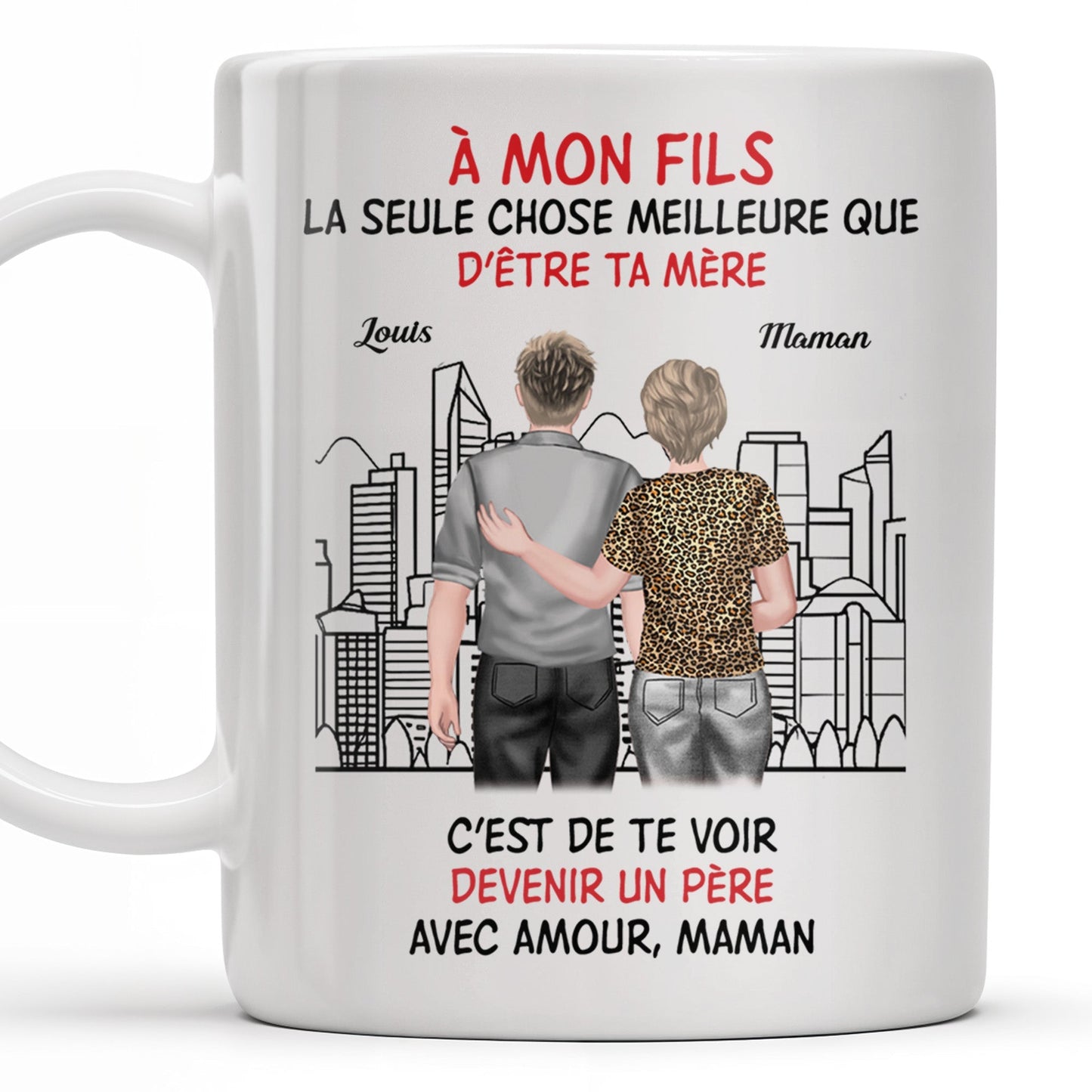 To My Son, Watching You Become A Dad - Personalized Custom Coffee Mug - SON055_MG