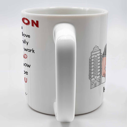 To My Son, City Skyline, People, Good Dad - Personalized Custom Coffee Mug - SON057_MG