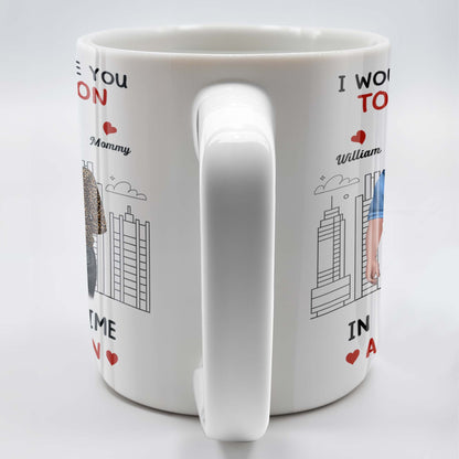 I Would Choose You To Be My Son, Cityscape Design - Personalized Custom Coffee Mug - SON063_MG