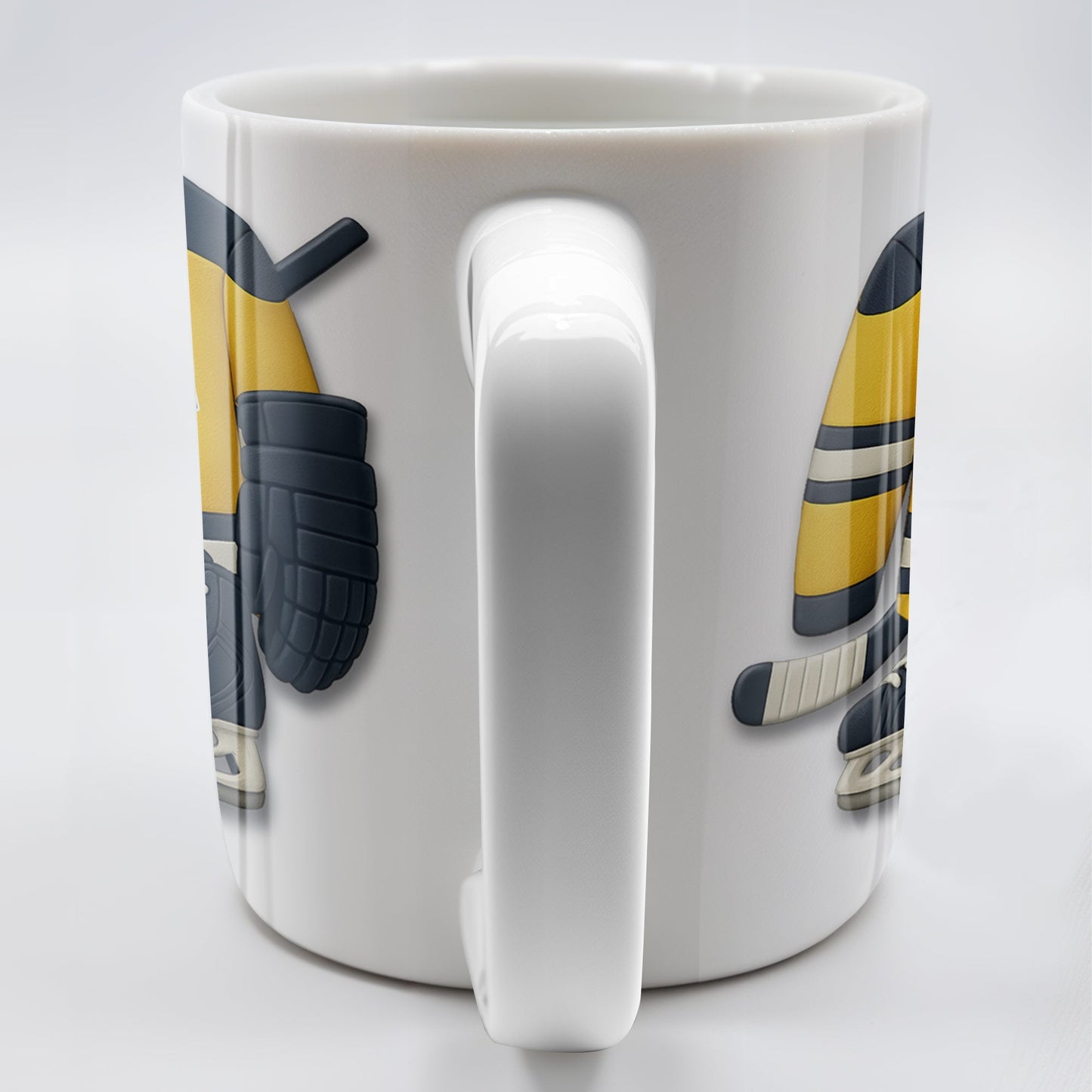 Customizable Hockey Jersey and Ice Skates Design - Personalized Custom Coffee Mug - SPORT008_MG