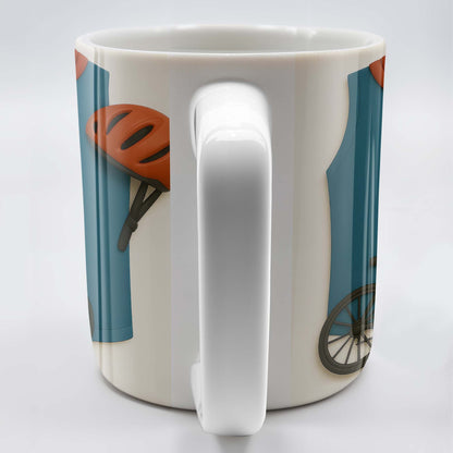 Celebrate Your Cycling Achievements With A Personalized Mug - Personalized Custom Coffee Mug - SPORT009_MG