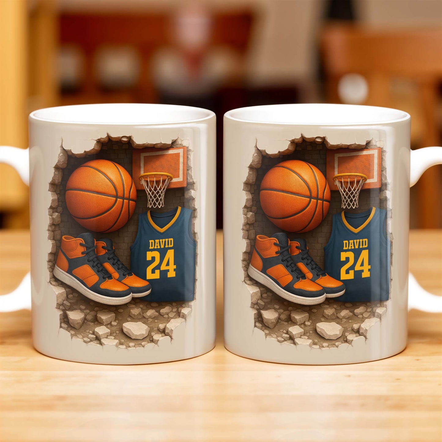 Celebrate Your Passion For Basketball, Sneakers And Jersey - Personalized Custom Coffee Mug - SPORT010_MG