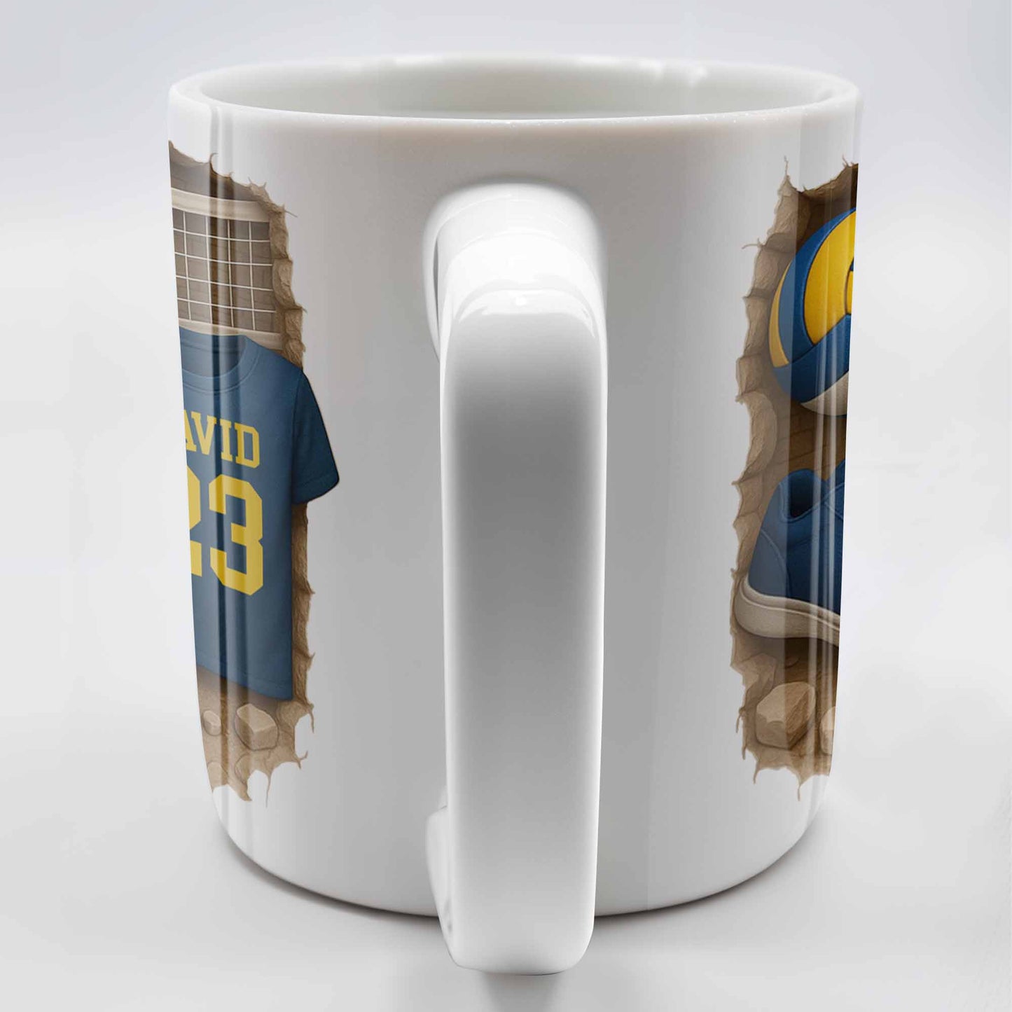 Celebrate Your Love for Volleyball With Sports Gear - Personalized Custom Coffee Mug - SPORT028_MG