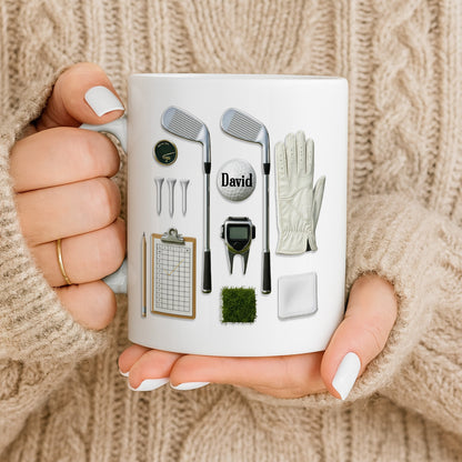 Personalize Your Golf Passion With Custom Accessories - Personalized Custom Coffee Mug - SPORT068_MG
