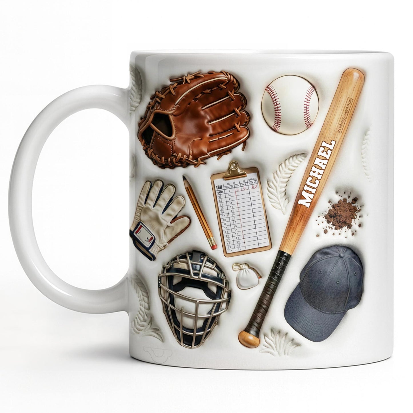 Personalized Baseball Sports Mug With Custom Name - Personalized Custom Coffee Mug - SPORT070_MG