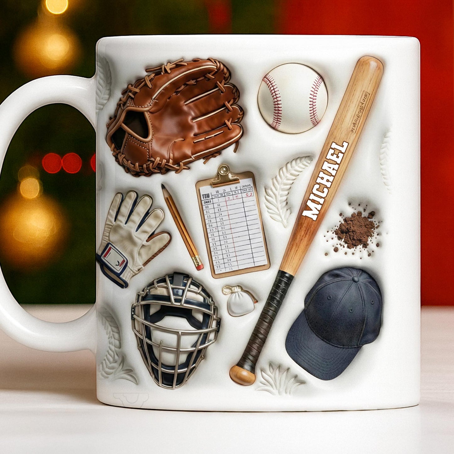 Personalized Baseball Sports Mug With Custom Name - Personalized Custom Coffee Mug - SPORT070_MG