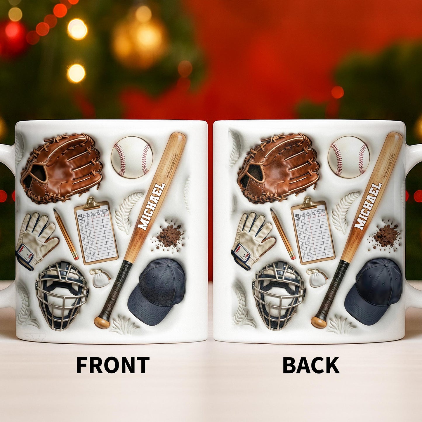 Personalized Baseball Sports Mug With Custom Name - Personalized Custom Coffee Mug - SPORT070_MG