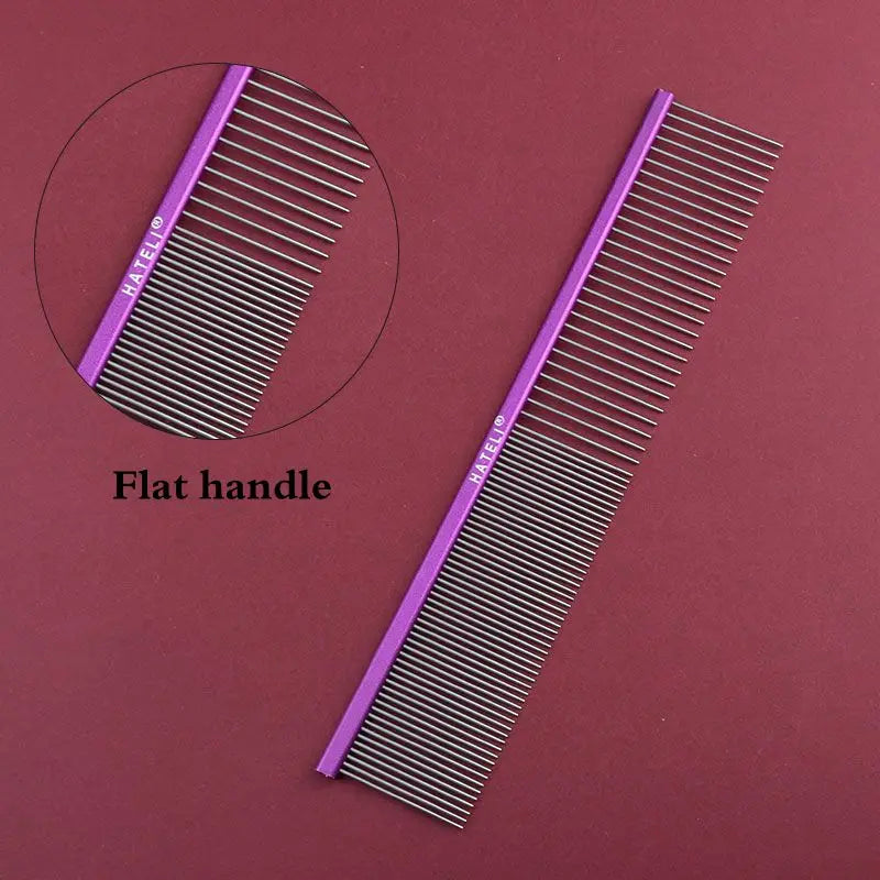 Light Aluminum Pet Comb Professional Dog Grooming Tool 5 Colors