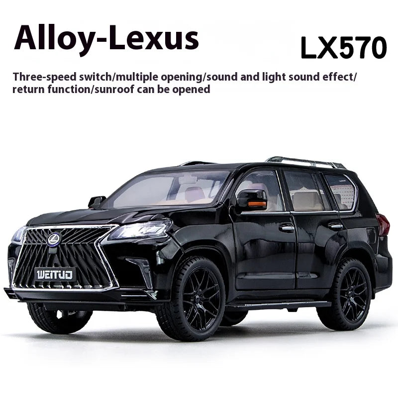 Large 1:18 Lexus LX570 Off-road SUV Metal Alloy Diecast Car