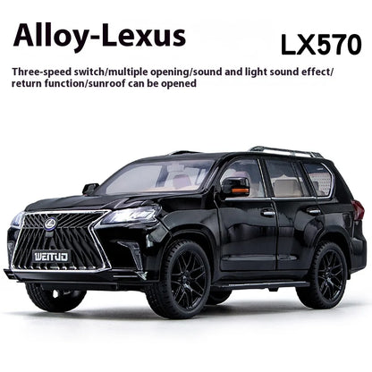 Large 1:18 Lexus LX570 Off-road SUV Metal Alloy Diecast Car