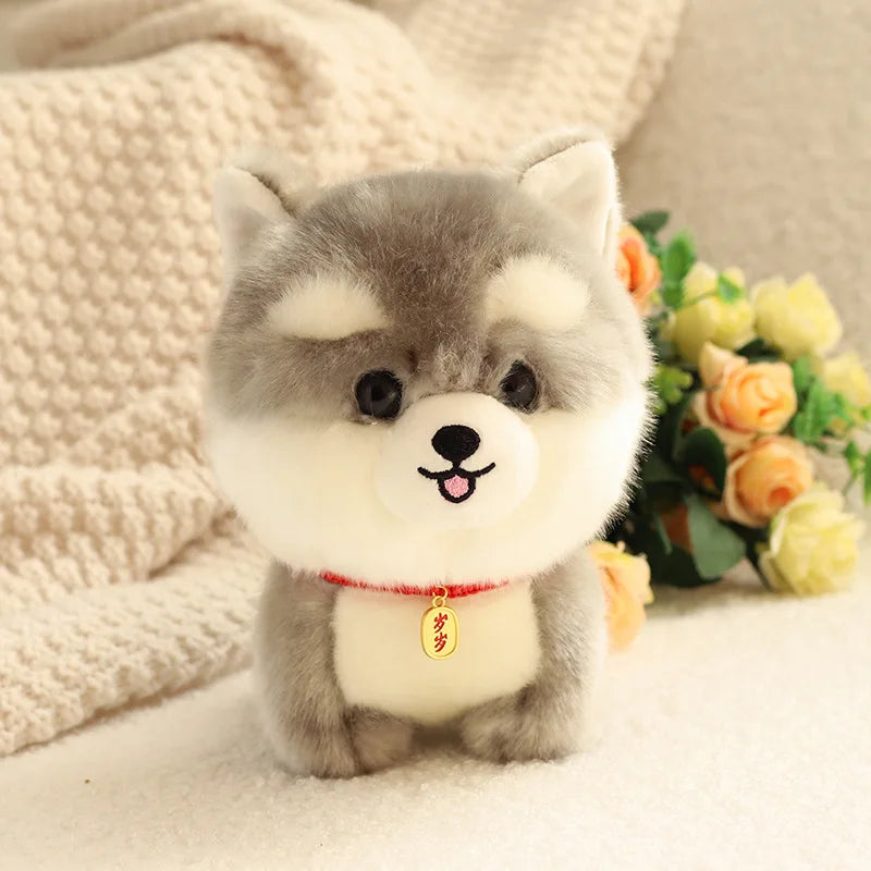 Cute Puppy Plush Toy Soft Husky and Corgi Dolls for Kids
