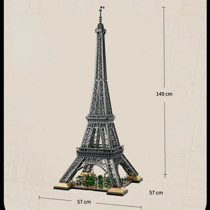 10001 Pcs Large Eiffel Tower Building Blocks