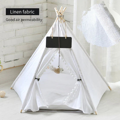 Tent with Washable Cushion Indoor Pet Bed