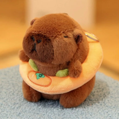 Capybara Plush Toy with Hoodie and Wings Mini Soft Stuffed Doll