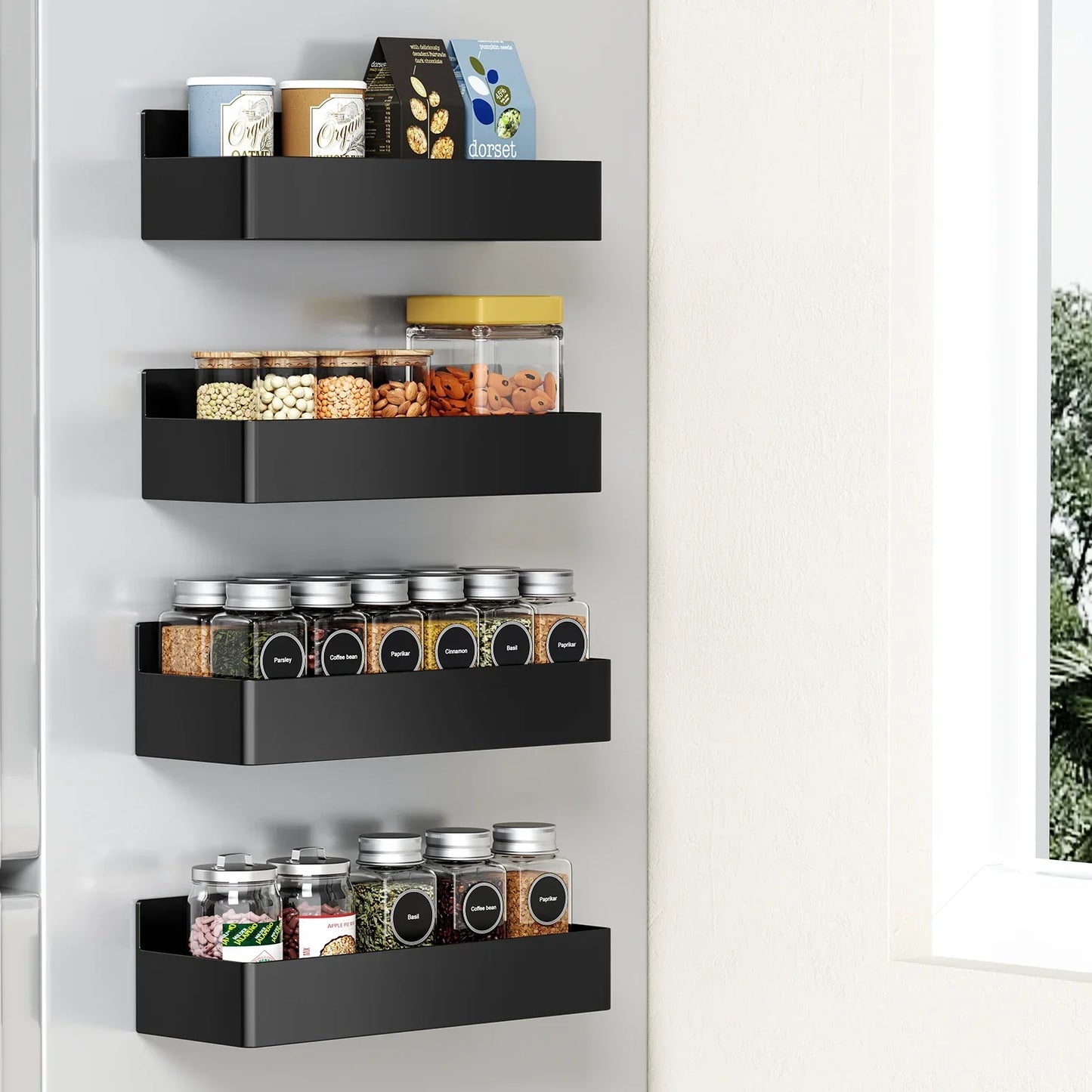 Magnetic Spice Rack Set For Refrigerator