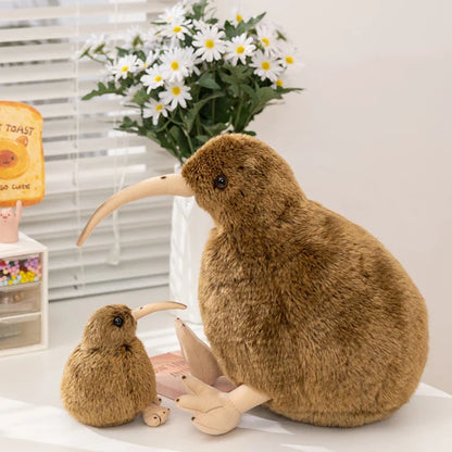 Kiwi Bird Plush Toy Soft Stuffed Animal Pillow for Home Decor