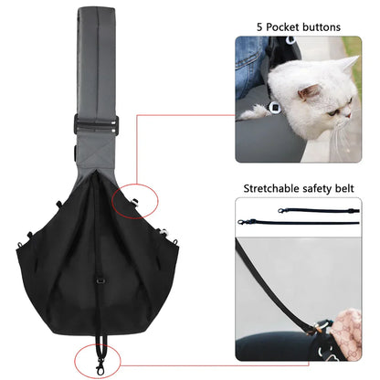 Pet Sling Carrier Bag - Shoulder Messenger Bag