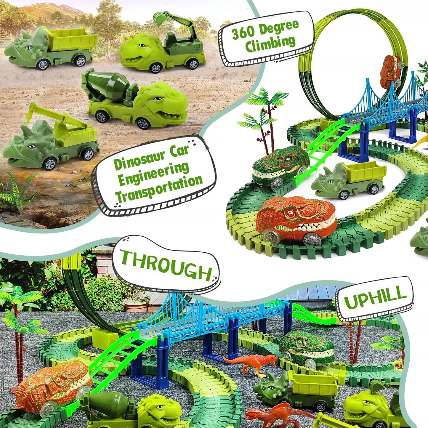 Electric Magic Climbing Dinosaur Track Toy